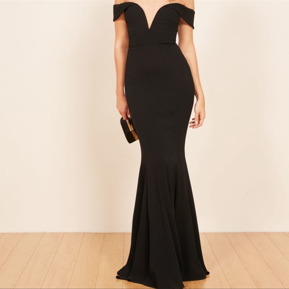 Reformation Black Bali Dress